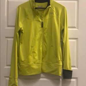 Under Armour- yellow zippered jacket